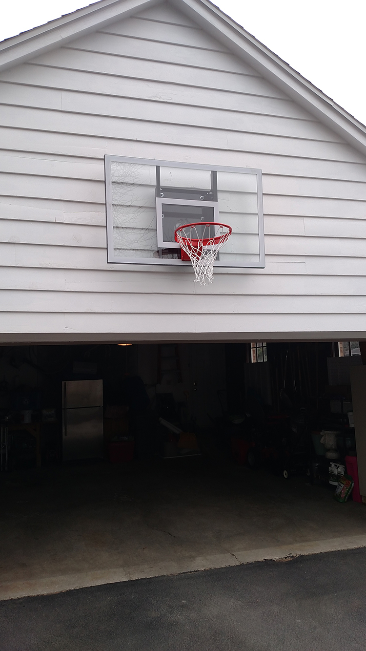 Garage WallMounted Basketball Hoop Installations Milwaukee WI • Precision Sports
